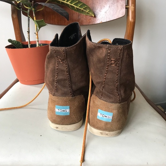 Toms chukka men’s sneaker boot shoe high top suede - Picture 2 of 6